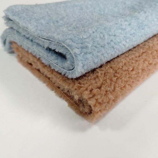 Buy cheap 390gsm Polyester Sherpa Fleece Fabric from wholesalers