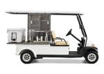 48V Battery Operated Golf Beverage Cart , Golf Cart Food Cart With Refrigerator