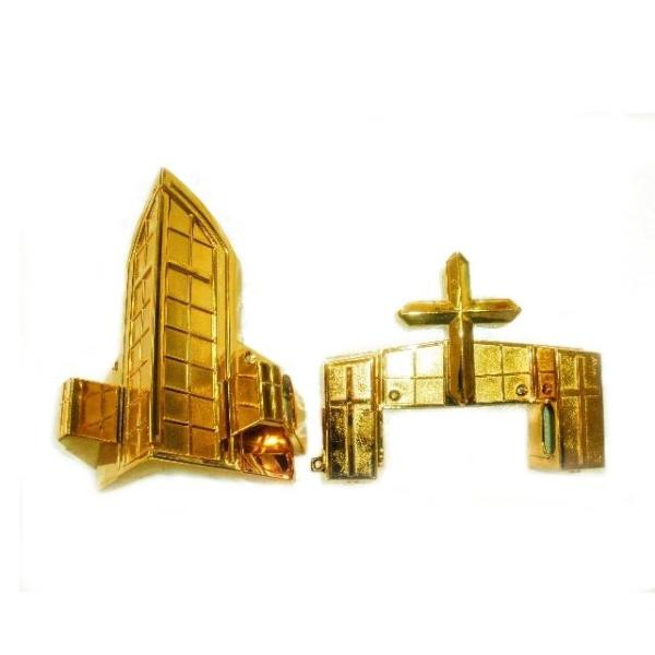 Buy cheap Funeral Casket Accessories Metal Coffin Corner With Iron Tubes from wholesalers