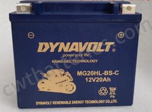 Wholesale Motorcycle Nano Gel Jet Ski Batteries 12V 20Ah Dynavolt MG20HL-BS-C from china suppliers