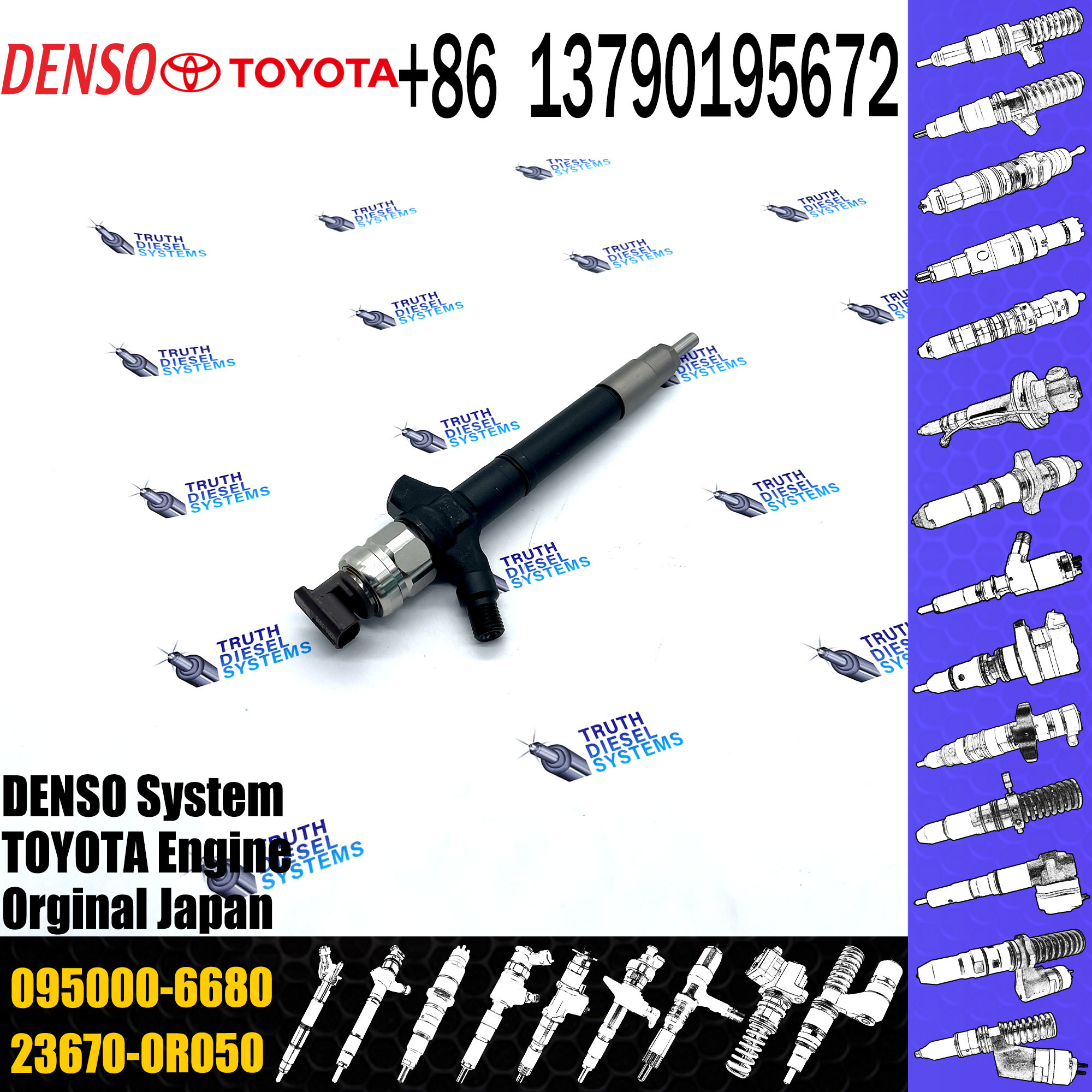 Common Injector 0950006680 23670-0R050 236700R050 095000-6680