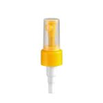 Yellow Ribbed Fine Mist Sprayer OEM ODM Non Spill For Bottle
