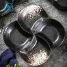 Buy cheap Savall Irregular Eclectic Black Porcelain Dinnerware For Caterers Canteens from wholesalers