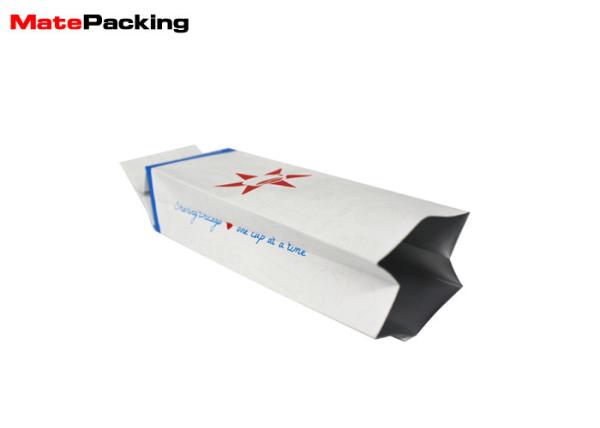 Buy cheap Eco Friendly Foil Gusseted Coffee Bags Water Barrier White Kraft Paper For Snack from wholesalers