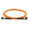Buy cheap MPO / MTP Fiber Optic Jumper Cables Single Mode G657A G652D Multi Mode OM3 OM4 from wholesalers