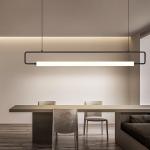 Modern Restaurant Chandelier Minimalist Bar Restaurant Indoor Rectangular