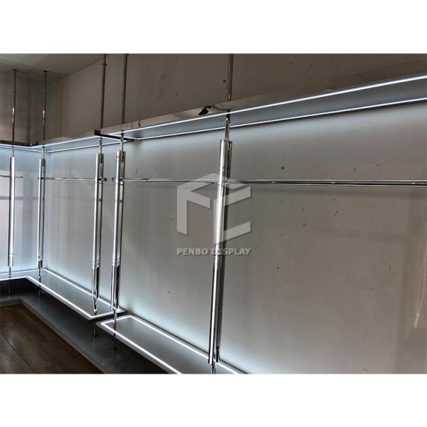 Buy cheap CNC Clothing Display Rack Powder Coated Display Store Furniture from wholesalers