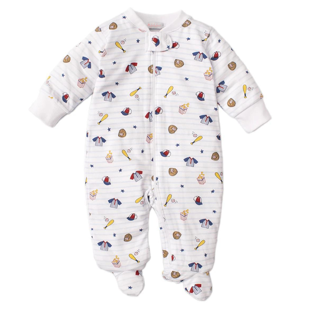 Wholesale Custom High Quality Unisex Double Zipper Bamboo Cotton Baby Romper