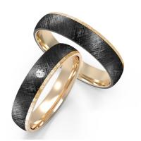Buy cheap Fashion Black Titanium Forged Carbon Fiber Ring Surface Drawing Technology product