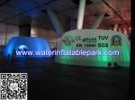 Indoor Exhibition Round Inflatable Lighting Tent , Solar Power Tent