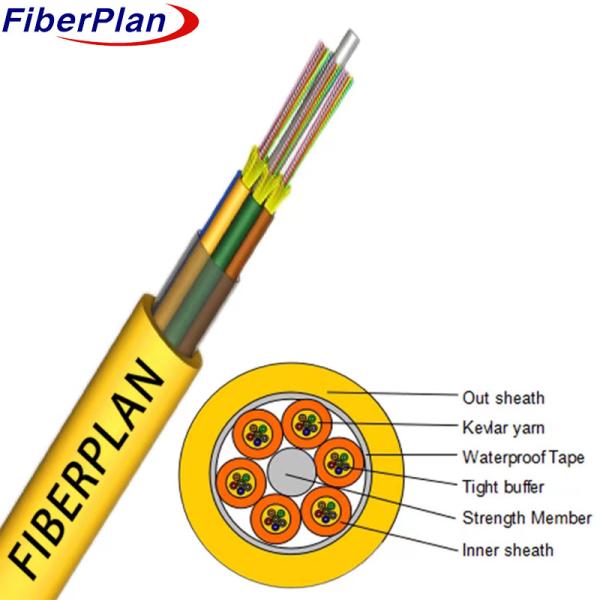 Buy cheap 36 48 72 Core Single Mode High Strength Fiber Optic Cable from wholesalers