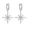 Buy cheap Custom Zircon Crystal Sterling Silver Diamond Earrings Hoop from wholesalers