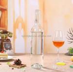 Base Material 500ml 750ml Wine Liquor Bottle with Cork Made of Super Flint Glass