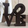 Buy cheap Corten Steel LOVE Sculpture Garden Metal Art Abstract Home Decoration Modern Pop Design from wholesalers