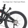 Buy cheap 9.8KG Carbon Folding Bike 9 Speed Disc Brake 100KG Load Capacity from wholesalers