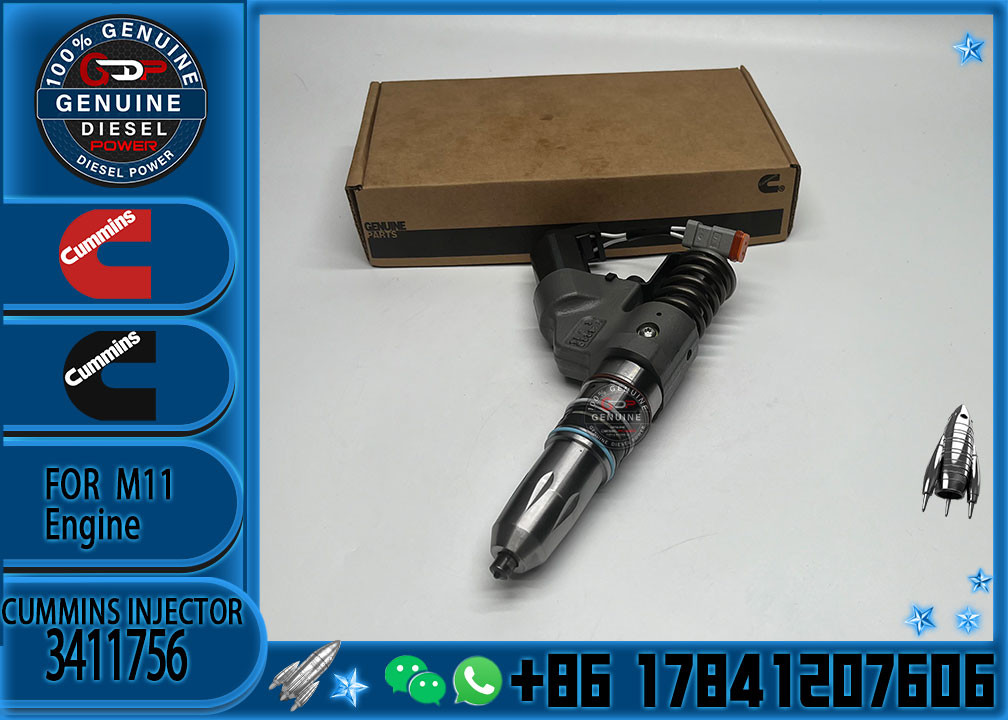3411756 OE quality Brand New Diesel Common Rail Injector 3411756 3411753 3411753RX 4902921 for C ummins ISM QSM M11 engi