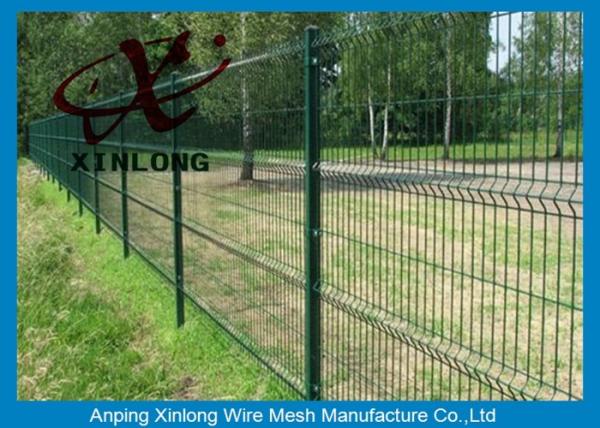 Buy cheap Triangle Curved Green Metal Wire Mesh Fence Wire Diameter 5.0mm from wholesalers