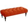Buy cheap Indoor Ottoman Bench Upholstered Velvet Pink Red Green from wholesalers