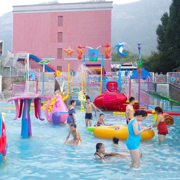 Buy cheap Customized Spray Park Equipment Family Interactive Water Slide Anti UV from wholesalers