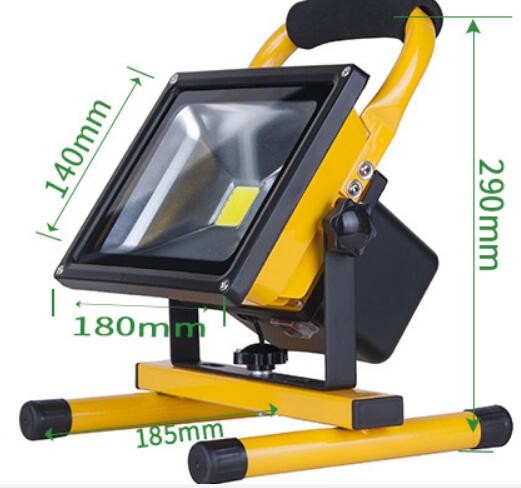 20W Portable Commercial Outdoor Flood Lights , Rechargeable Led Floodlight