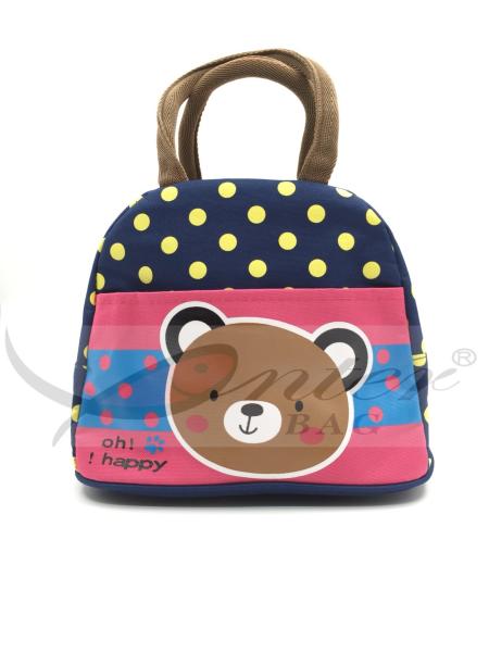 Buy cheap Yellow Dots 600D Polyester Small Travel Cooler Bags To Keep Food Cold from wholesalers
