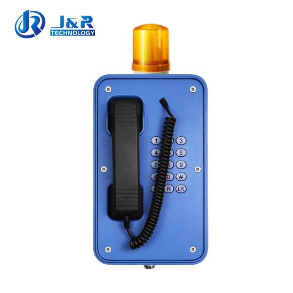 Buy cheap Durable Industrial Weatherproof Telephone With Flashing Light And Stretched Cable from wholesalers