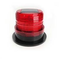 Buy cheap Solar DC 10-110V LED Rotary Flashing Strobe Red Warning Light Flashing Beacon product