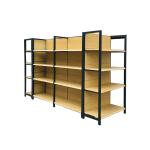 Metal Wood Gondola Shelving Heavy Duty 4 Post Shelves For Retail Store