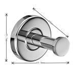 304 Stainless Steel Bathroom Coat Hook Heavy Duty Door Hanger Towel Robe