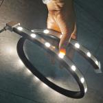 Black PVC Rope LED Landscape Lights Wall Wash Led Strip Flexible