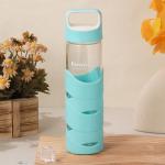 550ml Leak Proof Custom Unbreakable Glass Drinking Water Bottle Wide Mouth Glass