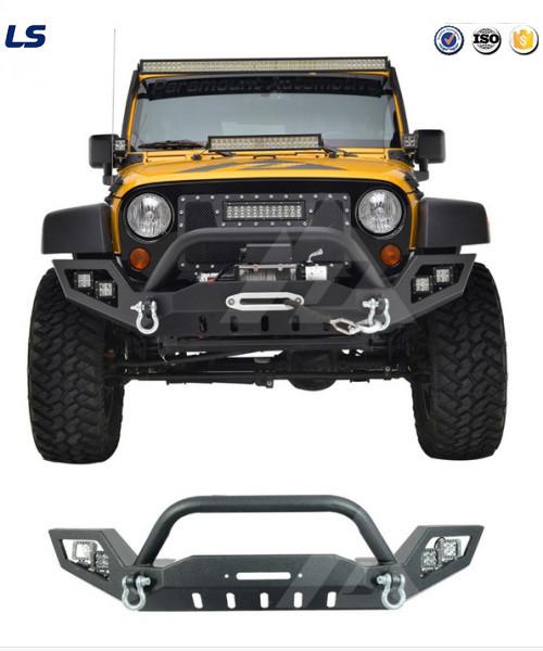 07-16 for Jeep Wrangler Jk Lp3 Full Width LED Power Steel Iron Black Front