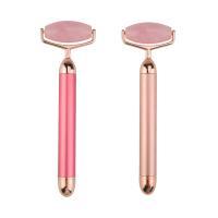 Buy cheap 47mm Mini Waterproof Natural Face Jade Rollers Electric Vibration product