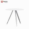 Buy cheap Modern Style Office Furniture Table With White Countertop And Sturdy Metal Steel Legs from wholesalers
