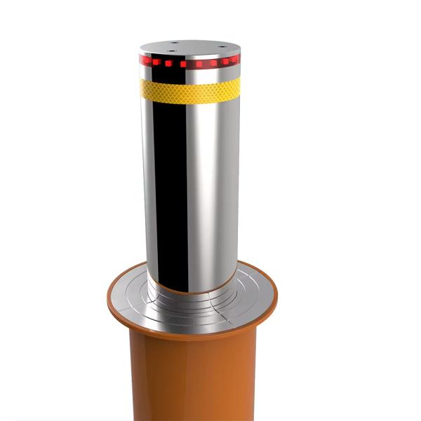 Buy cheap Custom Retractable Security Bollards 219mm Diameter 600mm Height 6mm Thickness from wholesalers