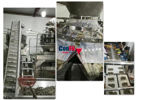 Buy cheap Seafood IQF Mussel Multihead Weigher Machine Frozen Food from wholesalers