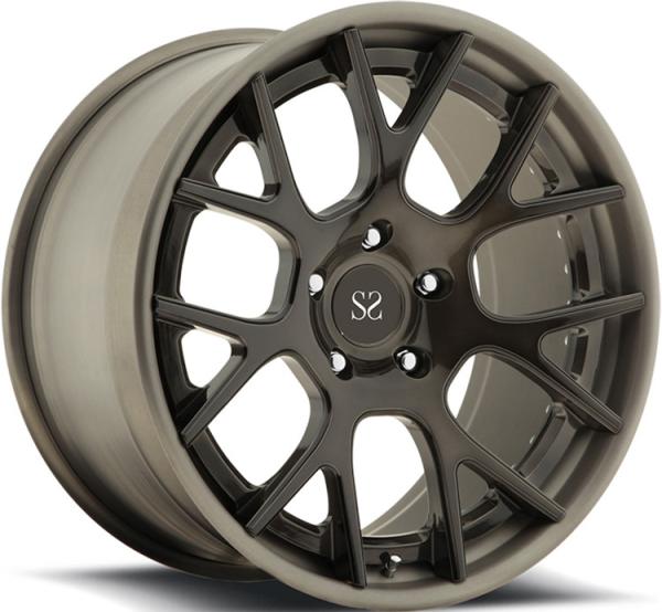 Buy cheap Chrome 2 Piece Forged Step Rims Wheels 20inch Custom For Mercedes Benz A35 from wholesalers