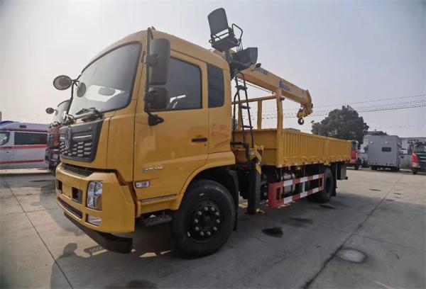 Buy cheap Dongfeng 190hp Engine Truck Mounted Crane 8 Ton Crane Truck For Transportation from wholesalers