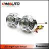 Buy cheap Angel Eyes Headlight Shrouds Silver HID Projector Shrouds 3.0 Inch from wholesalers