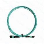 Compact MPO / MTP Fiber Optic Patch Cord OM3 Fiber Optic Patch Cable