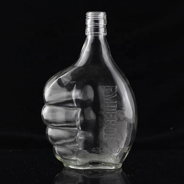 Buy cheap Industrial 700ml Glass Bottle for Beverage Industry in Thumb Shape from wholesalers