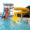 Buy cheap OEM Outdoor Water Park Fiberglass Water Slide Custom Colors Adult Body Sliding To Pool Fun from wholesalers