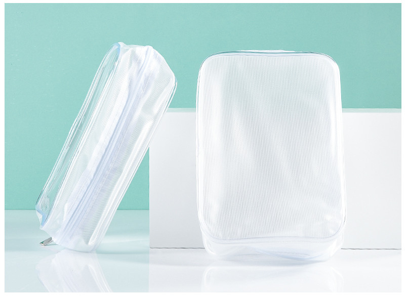 Transparent Plastic Zipper Makeup Bag