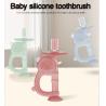 Buy cheap Cartoon Kara Shaped Baby Silicone Toothbrush Baby Food Grade Silicone Gum Baby Handheld Teeth Grinder from wholesalers