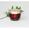 Buy cheap Natural Acrylic Oval Shape Cosmetic Cream Jars Wide Mouth With Aluminum Cap 50g from wholesalers