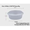 Buy cheap Thermoformed IML Fast Food Take Away Packaging Plastic Tray With Lid 1300ml Leak Proof from wholesalers