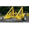 Buy cheap Steel Wire Drum Single Hydraulic Cable Reel Trailer Self Loading OEM from wholesalers