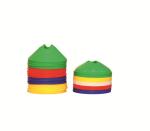 Tourtop Floral Custom Logo PE Agility Soccer Cones And Holder For Training Flat