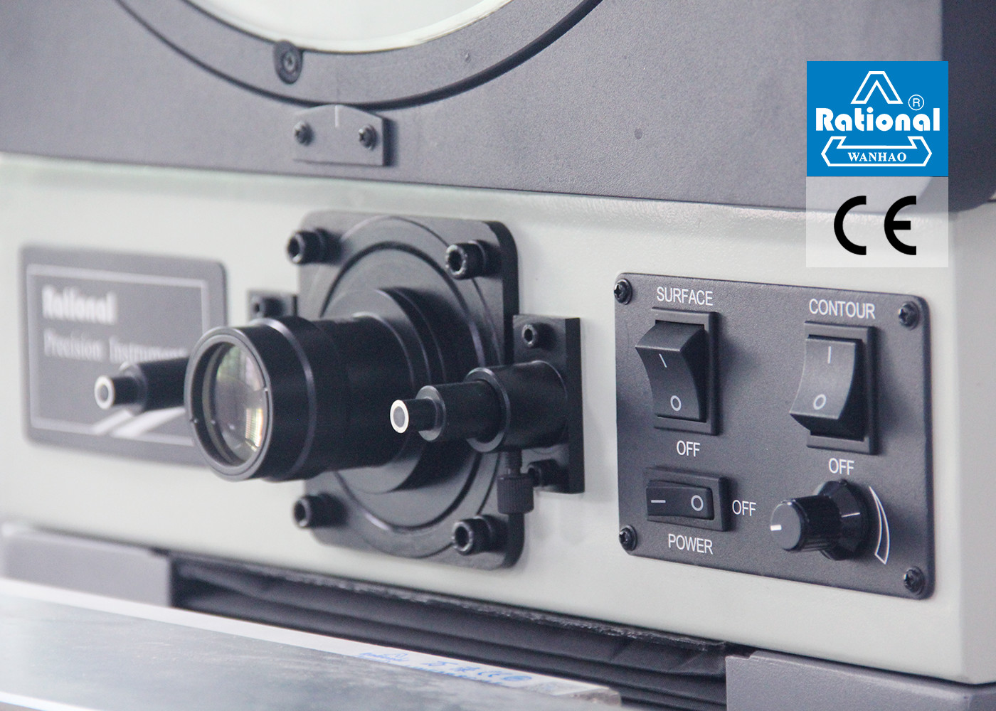 100X Benchtop Optical Comparator Multi - Functional Data Processing System
