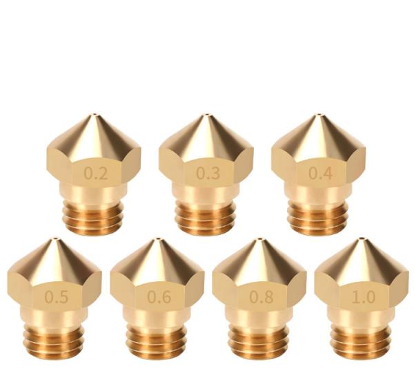 Buy cheap 13*9mm Brass Thread MK10 3D Printer Nozzle Set Apply To 1.75mm Filament from wholesalers